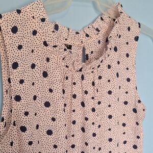 Polka Dot Sleeveless Top